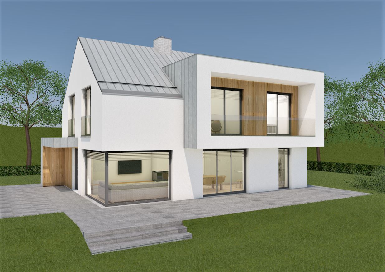 Fasada tipske hiše S126 Androjna Arprojekt