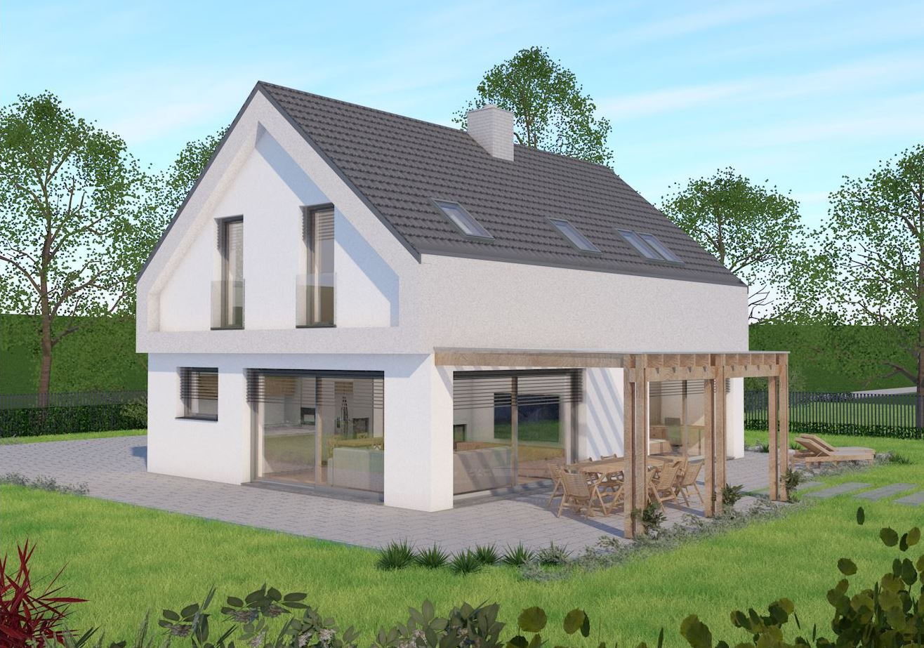 Fasada tipske hiše S131 Androjna Arprojekt